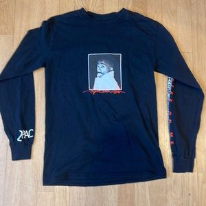 2Pac Tupac graphic long sleeve tee size s